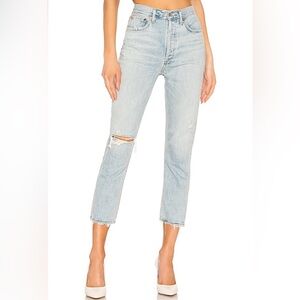 Agolde Light Blue High Rise Women Jeans